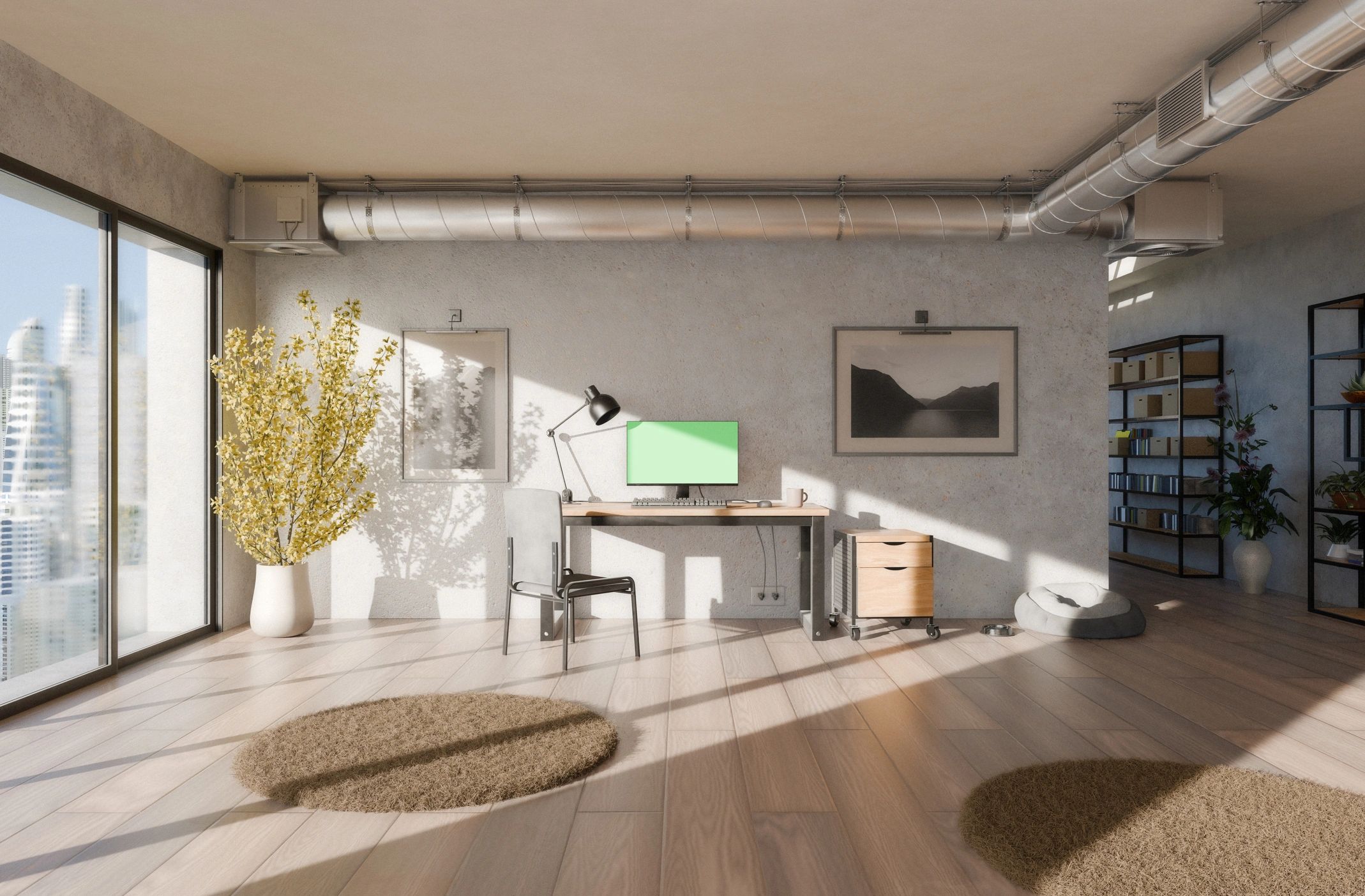 Creative workspace with art supplies and inspiration